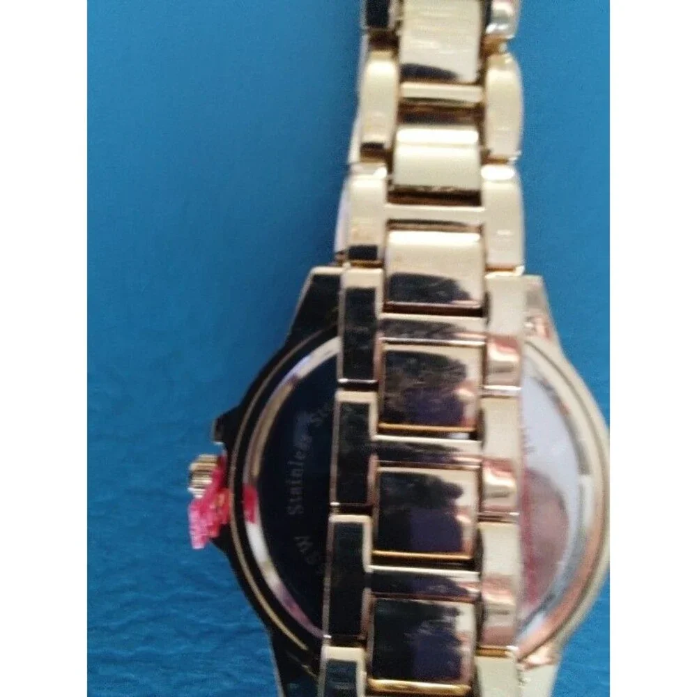 New without box Women's Beverly Hills Polo Club Gold Tone Watch with Crystals